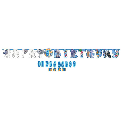 Smallfoot Movie Warner Yeti Bigfoot Kids Birthday Party Decoration Letter Banner