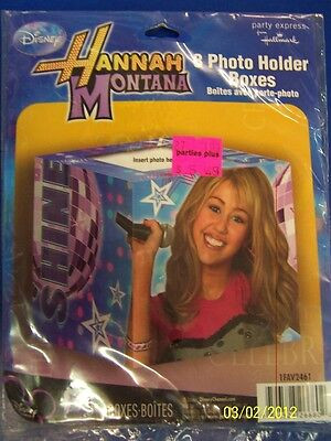 Hannah Montana Rock the Stage Pop Star Birthday Party Favor Photo Holder Boxes