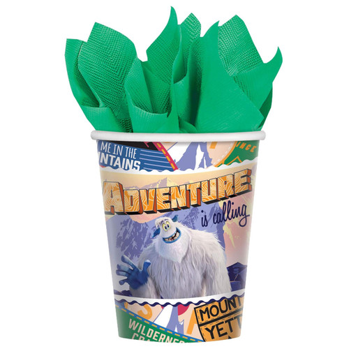 Smallfoot Movie Warner Yeti Bigfoot Kids Birthday Party 9 oz. Paper Cups