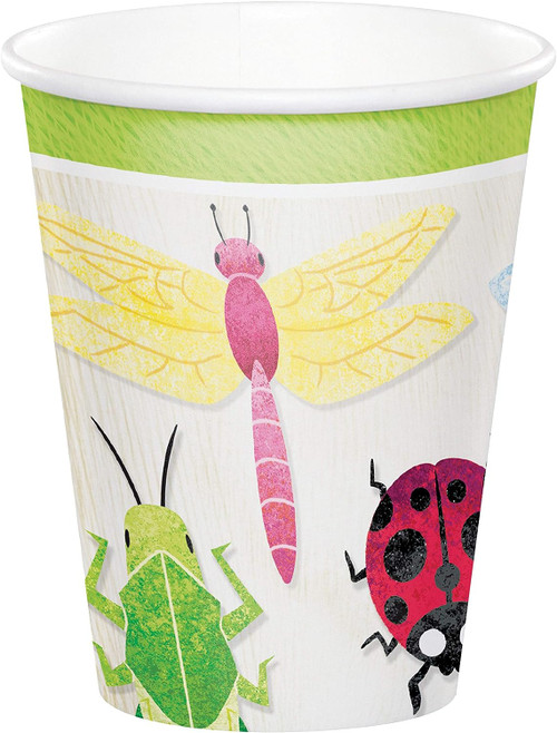 Birthday Bugs Insect Animal Kids Birthday Party 9 oz. Paper Cups