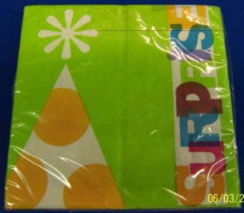 The Big Day! Eat Drink Cocktail Surprise Party Polka Dot Paper Luncheon Napkins