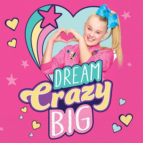 JoJo Siwa Nickelodeon Nick Jr Pop Star Birthday Party Paper Beverage Napkins