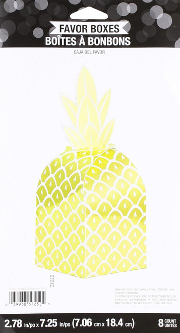 Pineapple Wedding Summer Luau Beach Theme Party Paper Favor Boxes