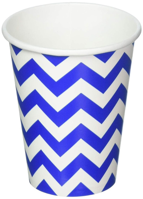 Chevron Polka Dot Modern Theme Birthday Party 9 oz. Paper Cups 15 COLORS