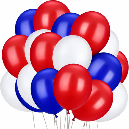 Patriotic July 4th Holiday USA Theme Party Decoration 11" Latex Balloons