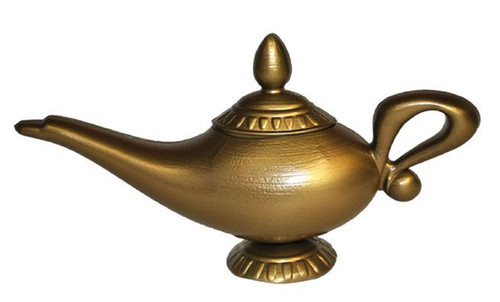 Genie Lamp Aladdin Gold Desert Fantasies Fancy Dress Halloween Costume Accessory