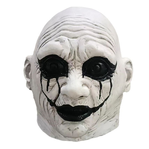 Weeping Clown Latex Mask Circus Fancy Dress Up Halloween Adult Costume Accessory