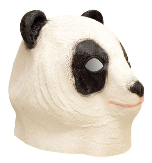 Panda Latex Mask Bear Animal Fancy Dress Up Halloween Adult Costume Accessory