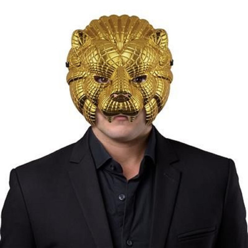 VIP Lion Plastic Mask Game Show Fancy Dress Up Halloween Adult Costume Accessory