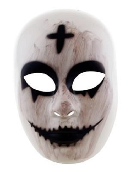 Scary Nun Plastic Mask Religious Fancy Dress Halloween Adult Costume Accessory