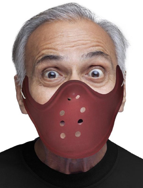 Muzzle Plastic Mask Hannibal Scary Fancy Dress Halloween Adult Costume Accessory