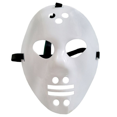 Hockey Plastic Mask Jason Killer Fancy Dress Halloween Adult Costume Accessory