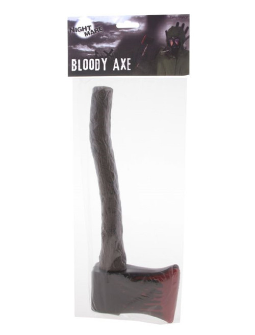 Bloody Axe Toy Prop Weapon Fancy Dress Up Halloween Adult Costume Accessory