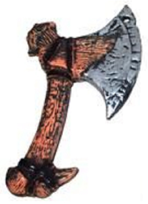 Axe Horror Hand Weapon Toy Prop Fancy Dress Up Halloween Adult Costume Accessory