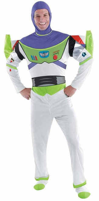Buzz Lightyear Toy Story Astronaut Fancy Dress Up Halloween Deluxe Adult Costume