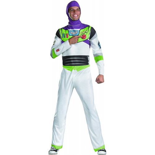 Buzz Lightyear Classic Toy Story 4 Movie Fancy Dress Up Halloween Adult Costume
