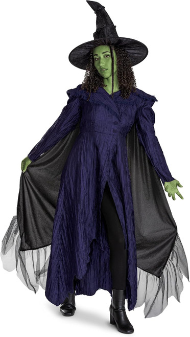 Elphaba Movie 2 Deluxe Wicked Witch Musical Fancy Dress Halloween Adult Costume