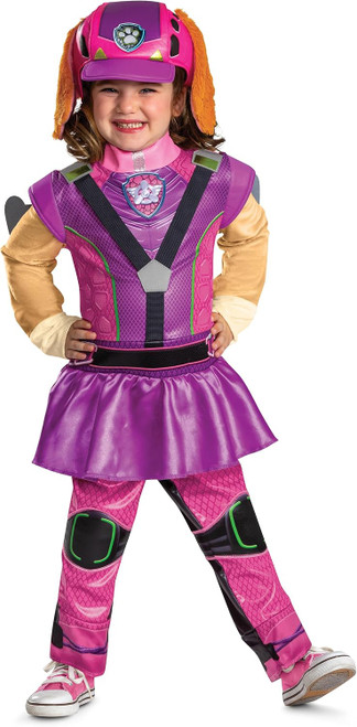Skye Deluxe Paw Patrol Dino Movie Fancy Dress Up Halloween Child Costume