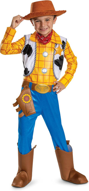 Woody Deluxe Disney Toy Story 5 Movie Fancy Dress Up Halloween Child Costume