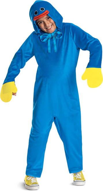 Huggy Wuggy Hooded Jumpsuit Poppy Playtime Fancy Dress Halloween Child Costume