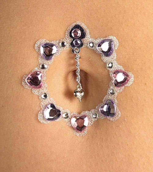 Belly Jewel Body Jewelry Makeup Fancy Dress Halloween Costume Accessory 4 STYLES