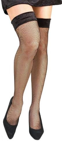 Mystery Lady Stockings Fishnet Black Masquerade Halloween Costume Accessory