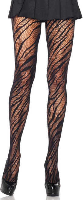 Zebra Net Pantyhose Black Sexy Fancy Dress Up Halloween Adult Costume Accessory