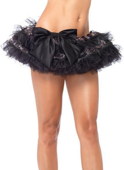 Sequin Organza Ruffle Striped Petticoat Fancy Dress Halloween Costume Accessory