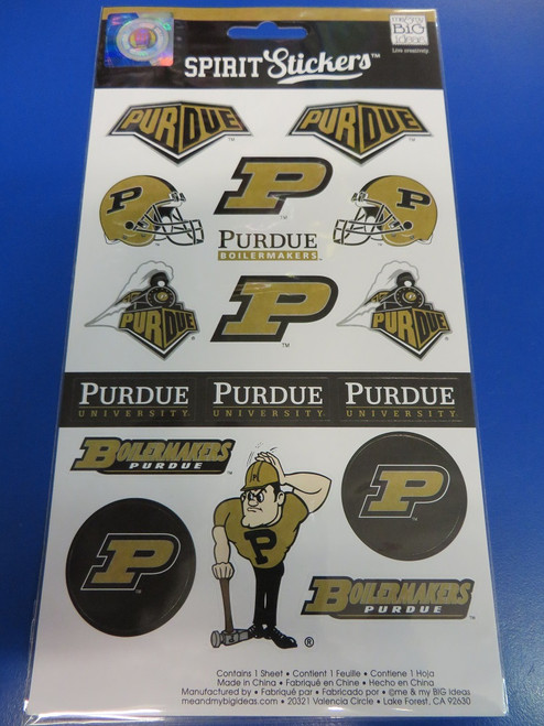 NCAA Purdue Boilermakers Spirit Stickers