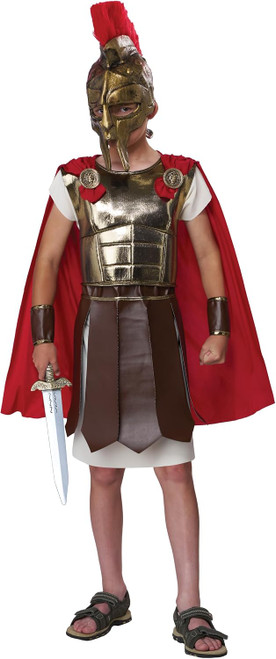 Roman Guard Soldier Warrior Trojan Greek Fancy Dress Up Halloween Child Costume