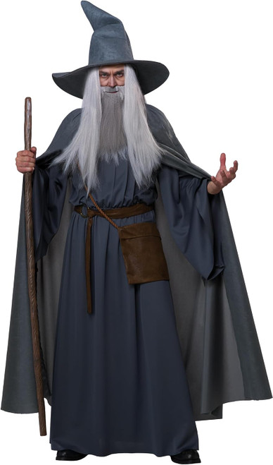 Wandering Wizard Ring Lord Man Fancy Dress Up Halloween Adult Costume 2 COLORS