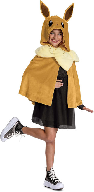 Eevee Evoli Cape Pokemon Nintendo Fancy Dress Halloween Child Costume Accessory