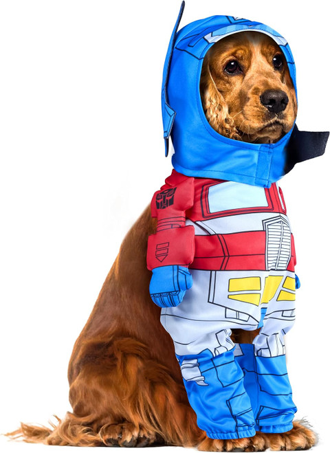 Optimus Prime Transformers Robot Fancy Dress Up Haloween Pet Dog Cat Costume