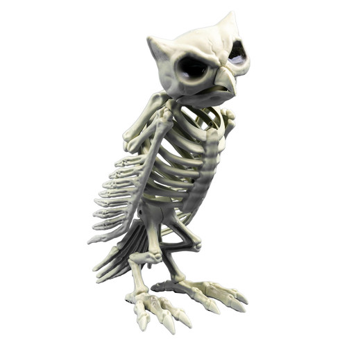 Undead Owl Skeleton Haunted House Carnival Halloween Party Table Decoration