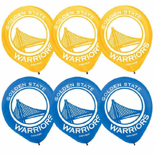 Golden State Warriors NBA Pro Basketball Sports Party Decoration Latex Balloons
