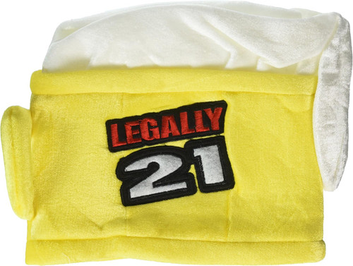 Legally 21 Beer Mug Hat Adult Costume Accessory 21st Birthday Party Favor Gift