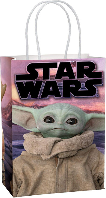 The Child Mandalorian Star Wars Kids Birthday Party Favor Paper Kraft Bags