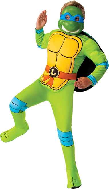 Leonardo Retro Classic TMNT Ninja Turtles Fancy Dress Halloween Child Costume