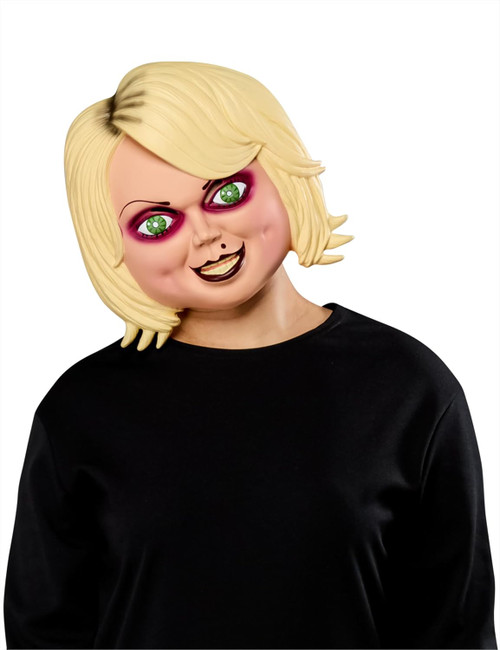 Tiffany Plastic Mask Bride Chucky Fancy Dress Halloween Adult Costume Accessory