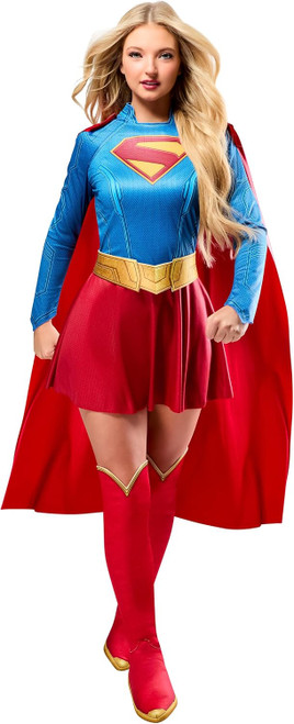Supergirl 2026 Movie DC Comics Superhero Fancy Dress Up Halloween Adult Costume