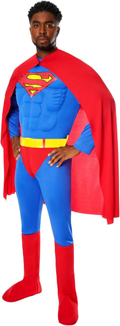 Superman Classic DC Comics Superhero Fancy Dress Halloween Deluxe Adult Costume