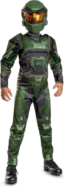 Master Chief CE Muscle Halo Military Soldier Fancy Dress Halloween Child Costume