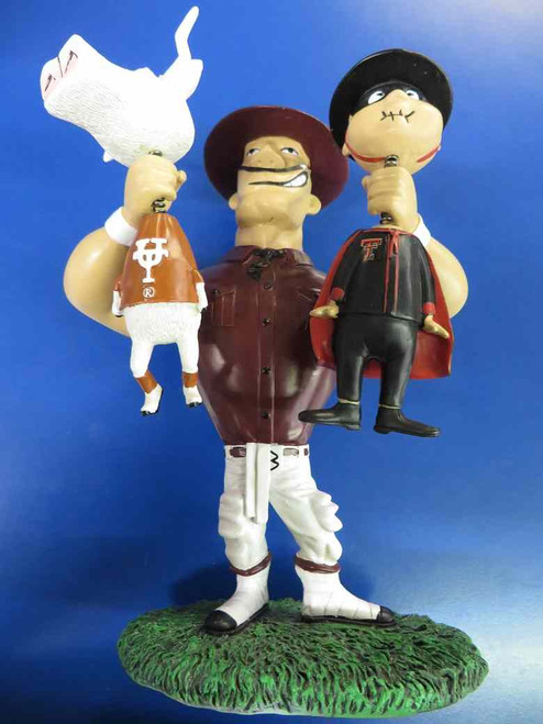 Texas A&M Aggies NCAA Football Double Choke Rivalry Figurine