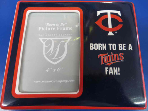 Minnesota Twins MLB Baseball Born to Be Ceramic Photo Frame