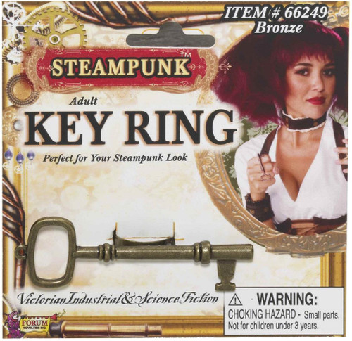 Steampunk Bronze Key Ring Adult Costume Accessory