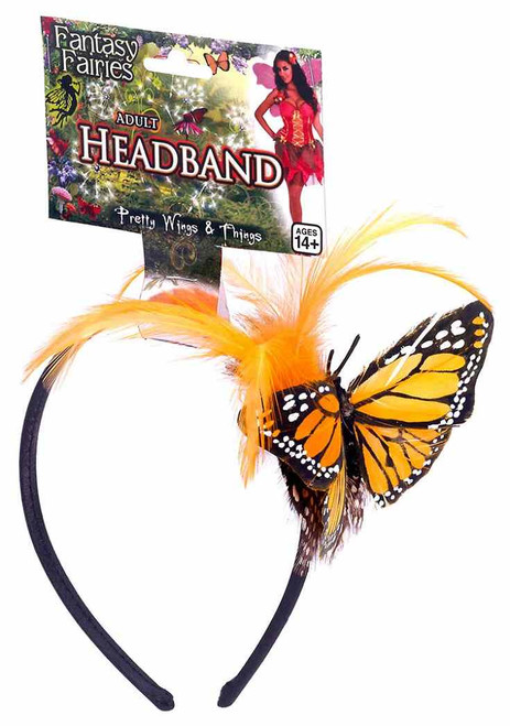 Fantasy Fairies Orange Autumn Fairy Headband Costume Accessory