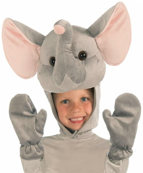 Elephant Hood & Mitts Set Animal Instincts Child Costume Accessory