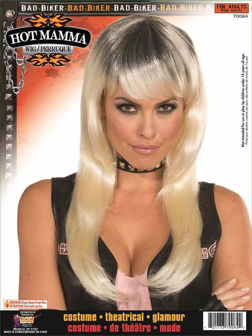 Hot Mamma Wig Bad Biker Adult Costume Accessory