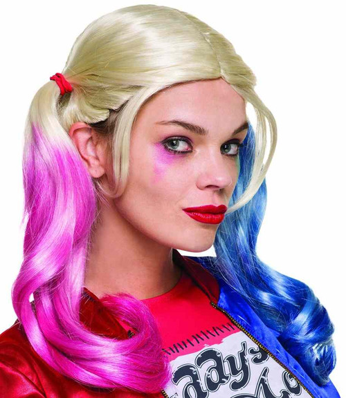 Harley Quinn Wig Suicide Squad Deluxe Adult Costume Accessory