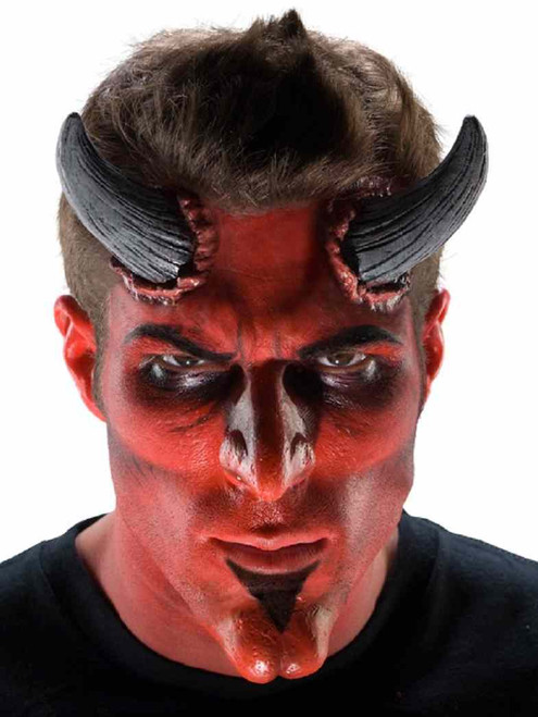 Large Devil Horns Theatrical Effects Latex Prosthetic Costume Accessory